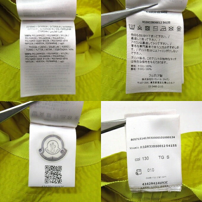 MONCLER Nylon Bucket Hat Yellow Size S