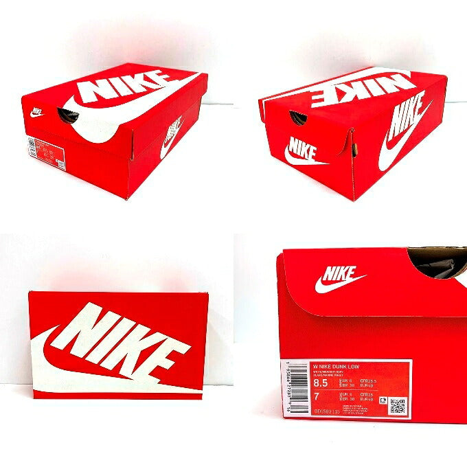 NIKE WMNS DUNK LOW Sneakers White/Navy Size 25.5cm
