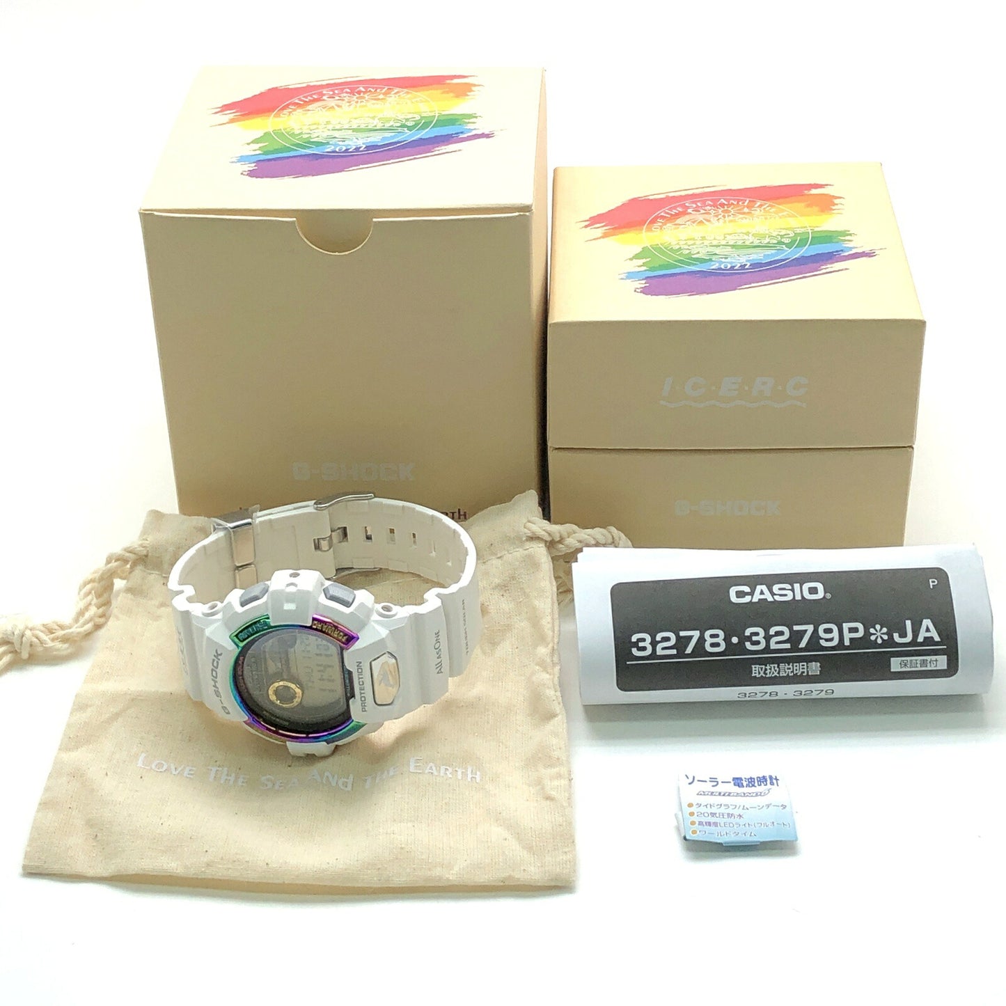 G-SHOCK I.C.E.R.C. 2022 Rainbow IP Solar Watch Size ONE SIZE