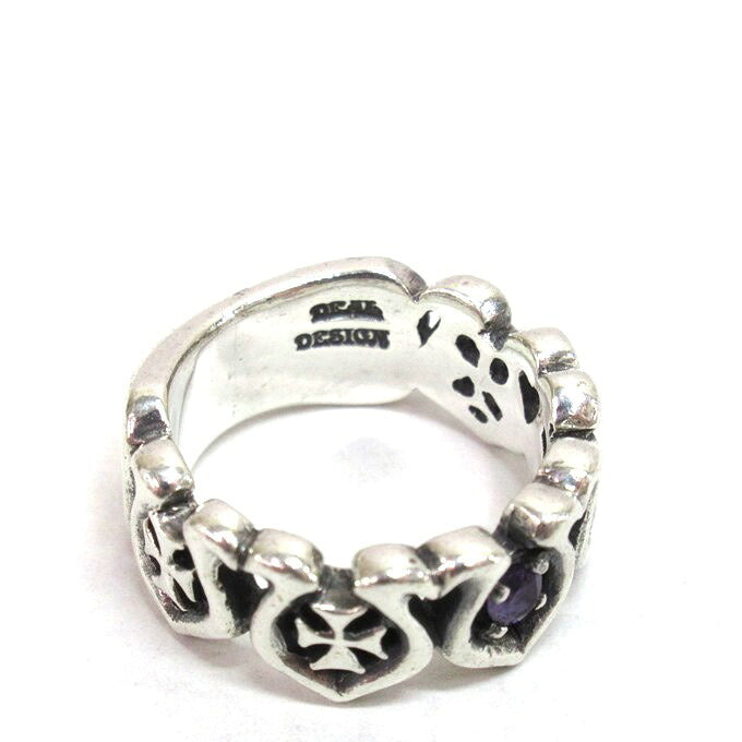 DEAL DESIGN Five Horseshoe Silver Ring Size ONE SIZE