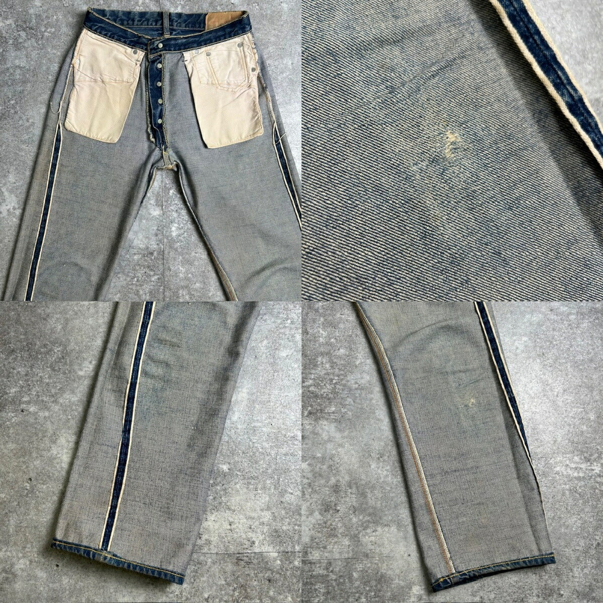 LEVI'S 60s 70s Type-S Big-E Blue Denim Jeans Size 31