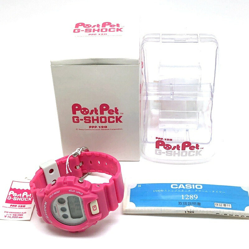 G-SHOCK Post Pet Momo Pink White 3-Eye Watch Size ONE SIZE