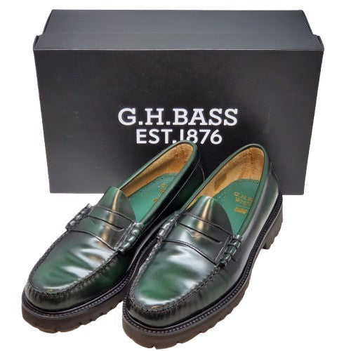 Huf G.H. Bass Collab Larson Penny Loafers Green Size 9