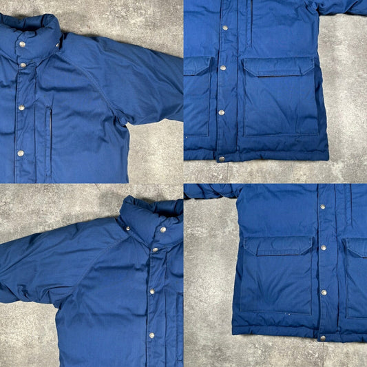 THE NORTH FACE 80s Brown Tag Blue Down Jacket Size M