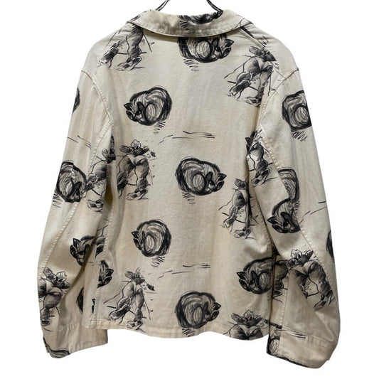 Kapital 14SS White Cat Print Norway Work Jacket Size 2
