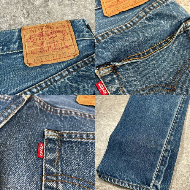 LEVI'S 501 80s Vintage Red Line Selvedge Jeans Blue Size W30