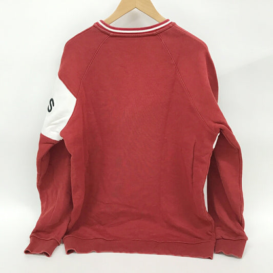 GIVENCHY Embroidered Logo Crewneck Sweatshirt Red Size L