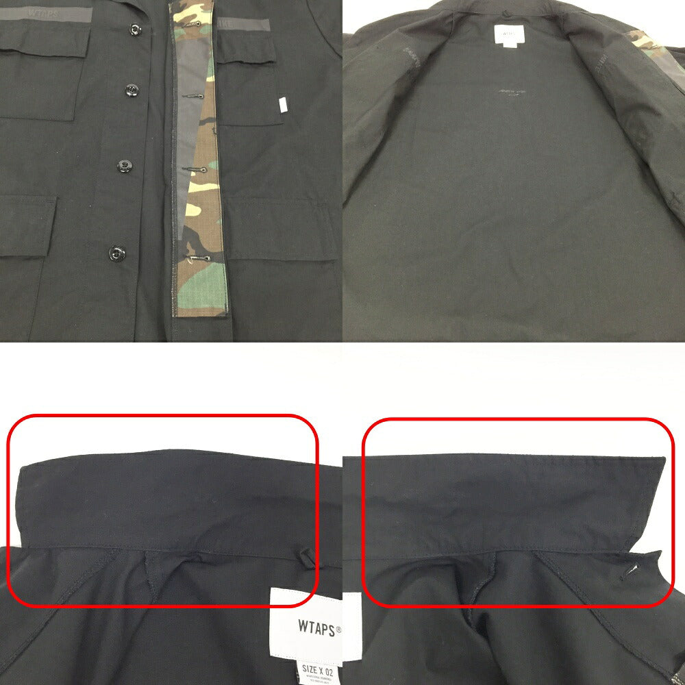 WTAPS JMOD 01 Ripstop Jungle Shirt Black Size 02