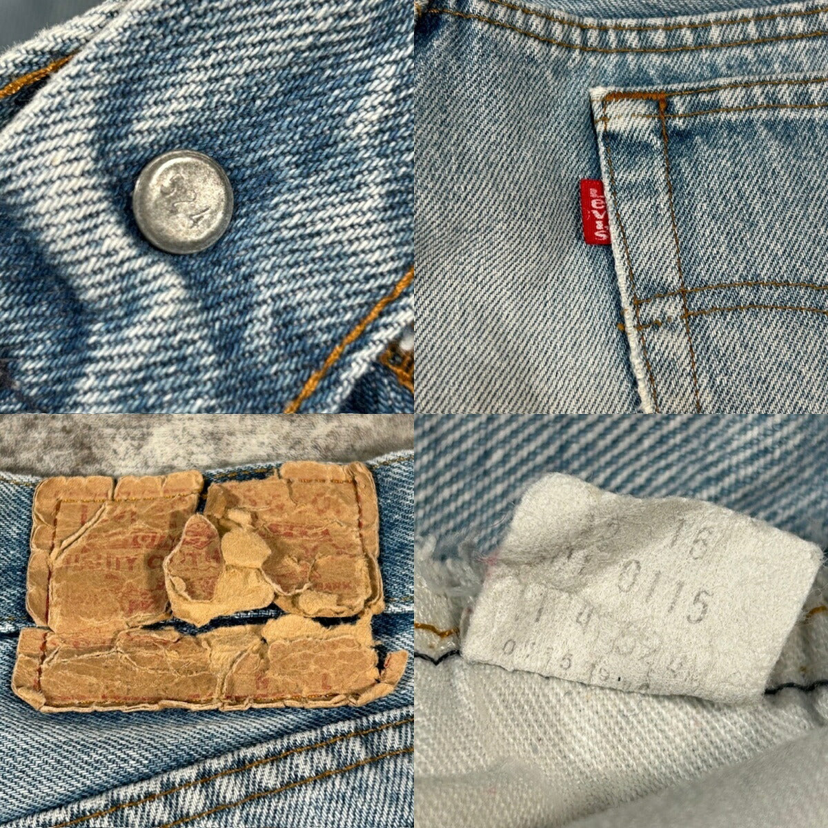 LEVI'S 80s 501 USA Made Denim Jeans Light Blue Size W30