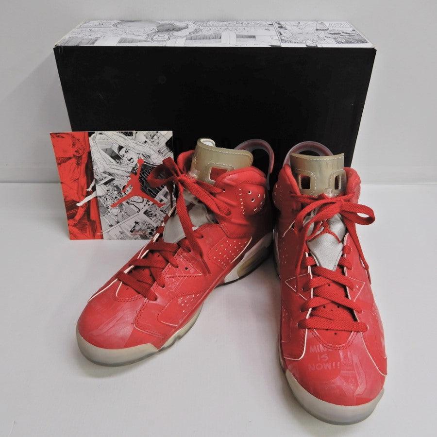 NIKE AIR JORDAN 6 Retro Slam Dunk Red Sneakers Size 25.5cm