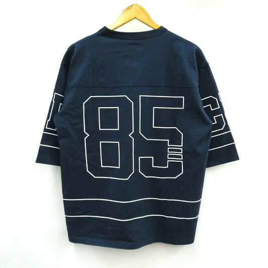 CHALLENGER '85 Football Q/S T-Shirt Navy Size S