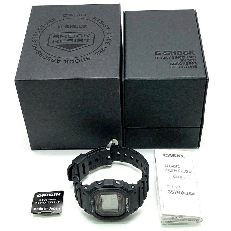 G-SHOCK DW-5000R-1A Biomass Plastic ONE SIZE Watch Size ONE SIZE