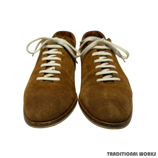 John Lobb SPRINT Suede Cinnamon Sneakers Size 8.5
