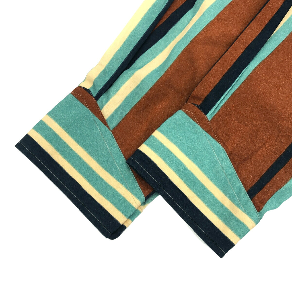 PRADA 22SS Multi-Stripe Triangle Stitch Shirt Size S