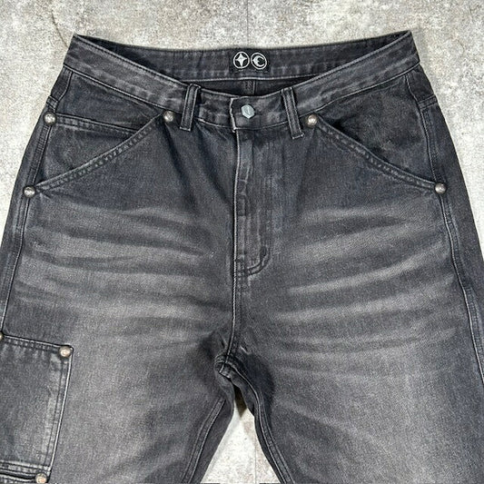 THUG CLUB 25SS THUG PANTS Black Denim Size 3