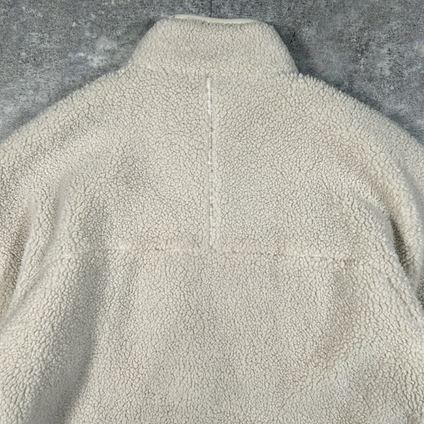 DANTON Boa Fleece Stand Collar Jacket White Size S