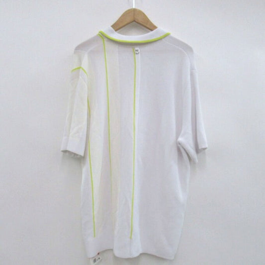JACQUEMUS The Juego Polo Shirt White Yellow Size M