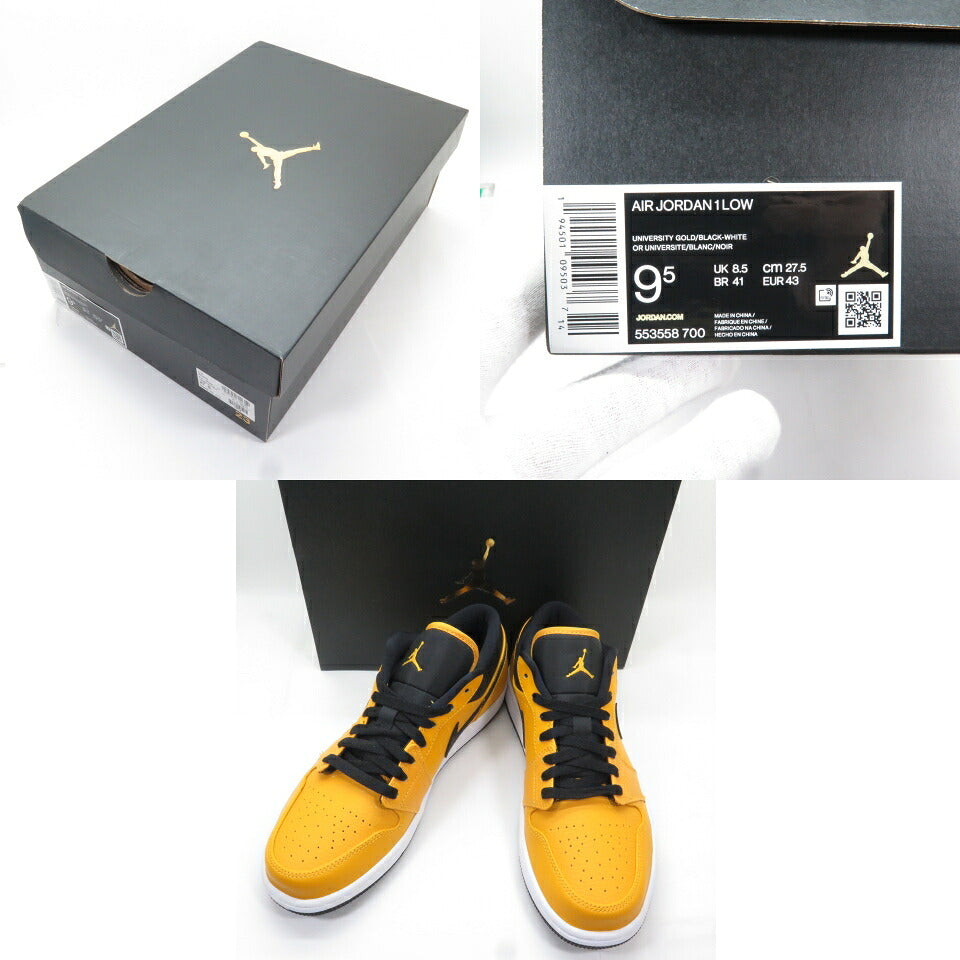 NIKE Air Jordan 1 Low University Gold Sneakers