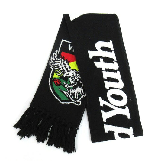 Wasted Youth FW22 Football Scarf Black Size ONE SIZE