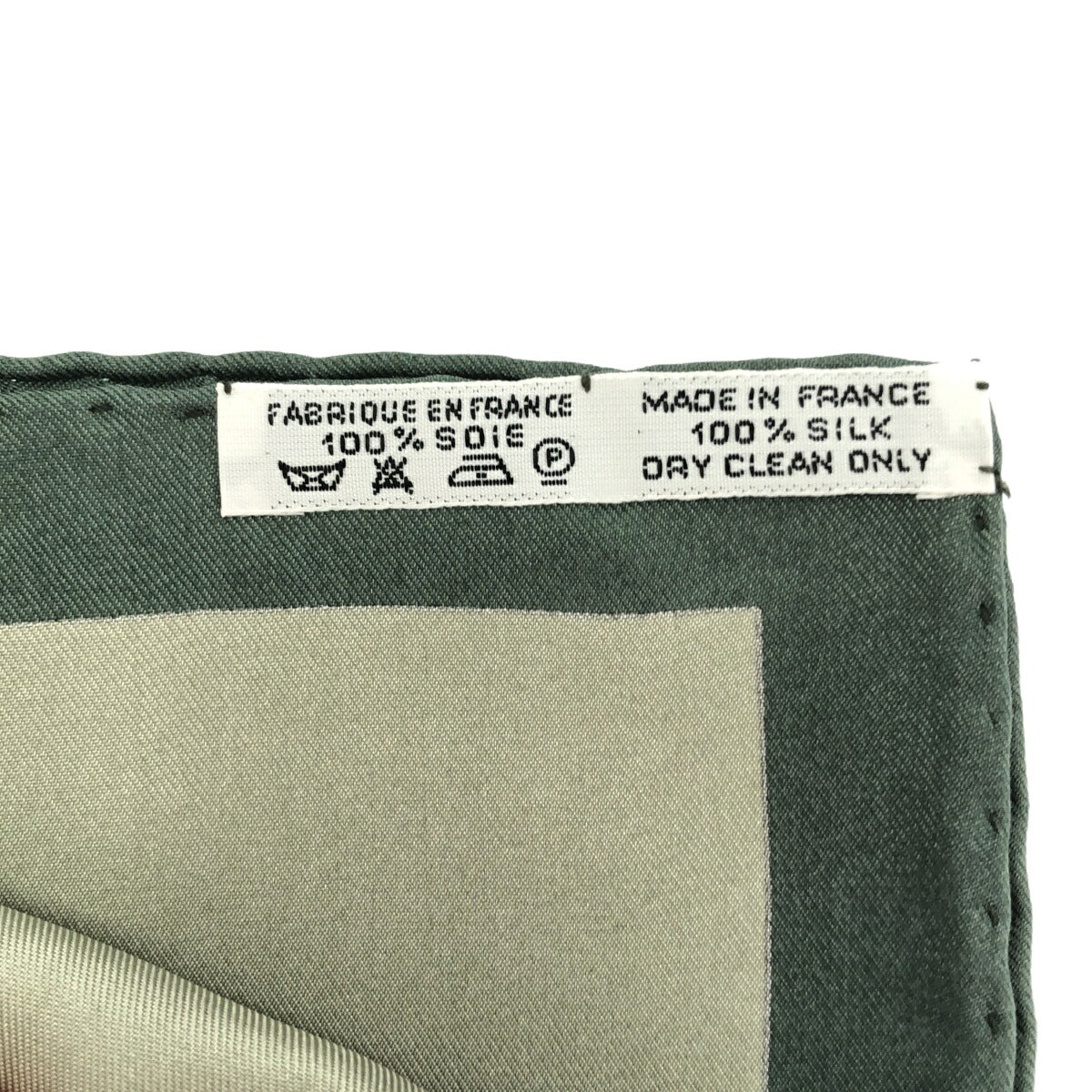 HERMES Carré 90 "Parures des Scarf Green Size ONE SIZE