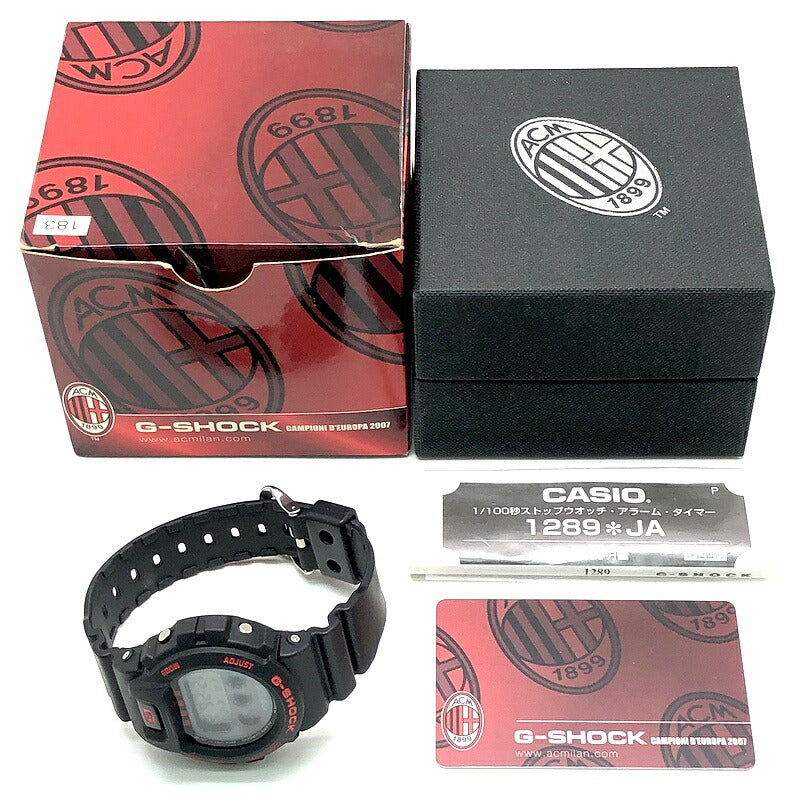 G-SHOCK AC Milan 2007 Limited Edition ONE SIZE Watch Size ONE SIZE