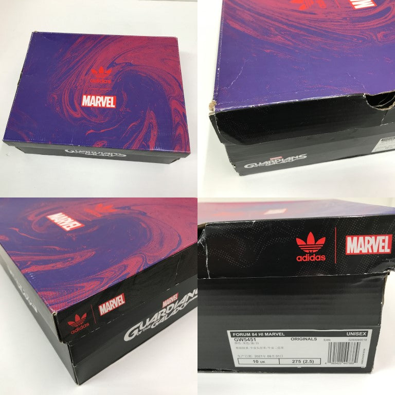 adidas x MARVEL Forum Hi Star Lord Blue Sneakers Size 28.5