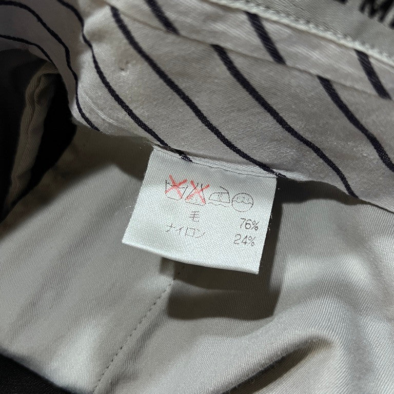 ISSEY MIYAKE MEN 96AW Wool Nylon Trousers Black Size M