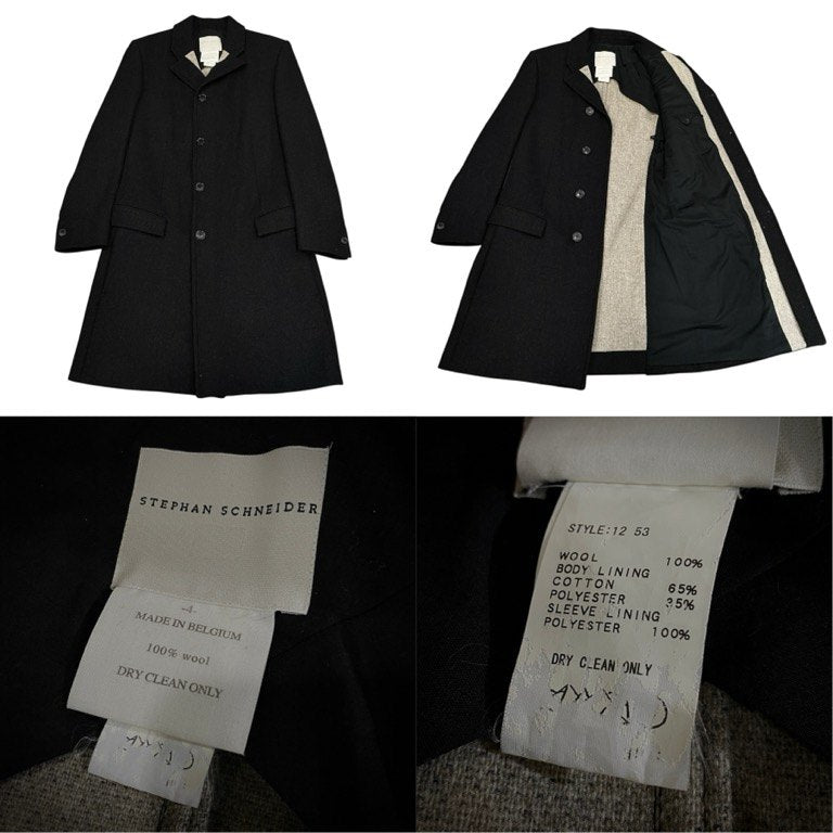Stephan Schneider Wool Double Face Chesterfield Coat Size 4