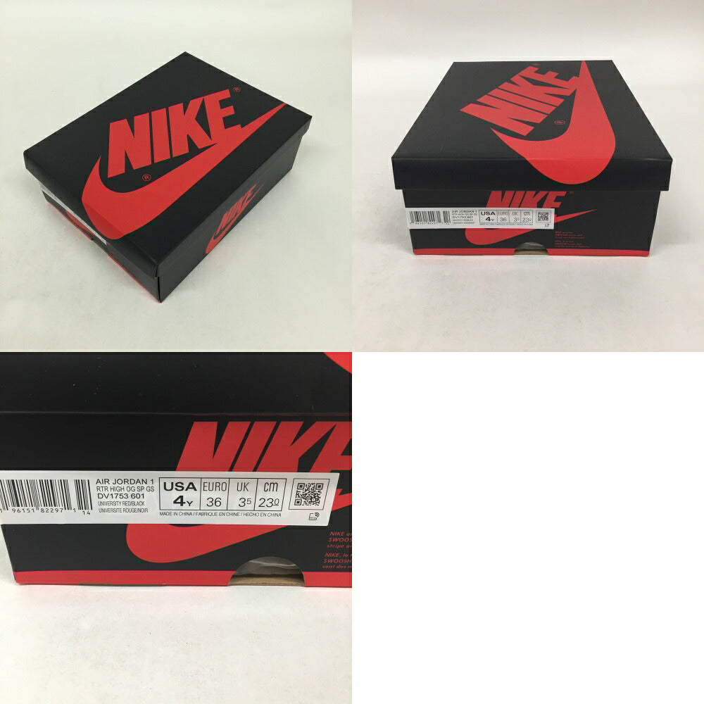 NIKE Air Jordan 1 High OG Black Sneakers Size 4Y23cm)