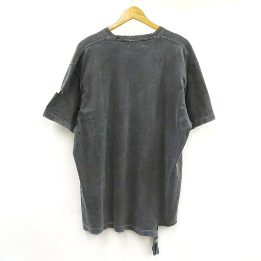 KIDILL LHP CHIMI MORYO Print T-Shirt Black Overdye Size XL