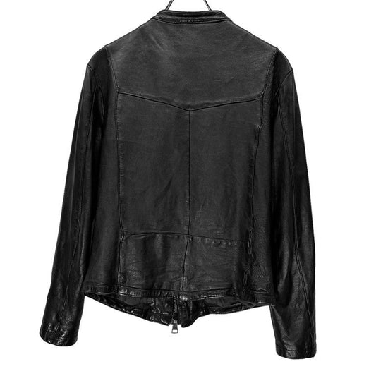 GIORGIO BRATO 15AW Lamb Leather Single Jacket Black Size 44