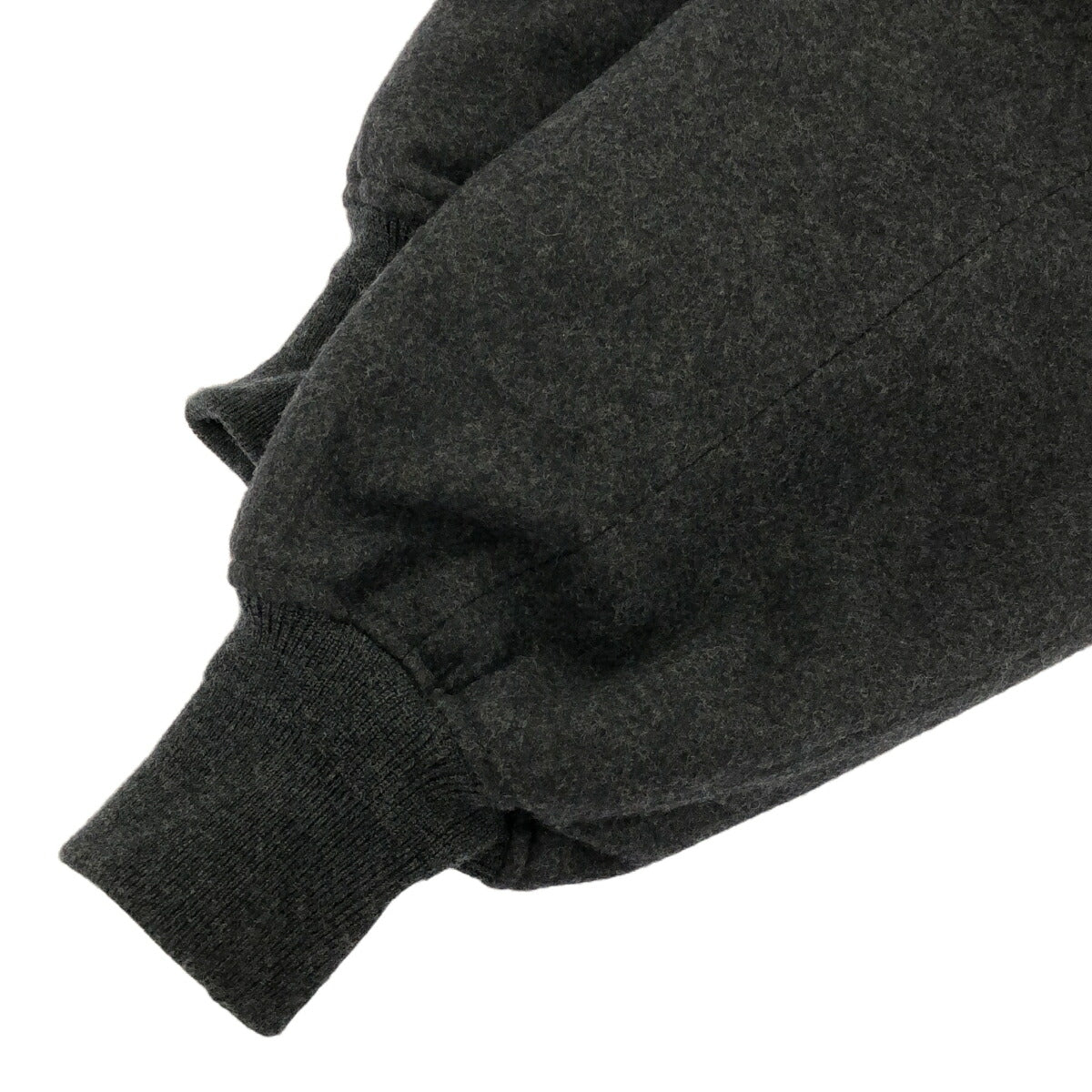 Vintage Water-Repellent Wool Melton Jacket Dark Gray Size 1