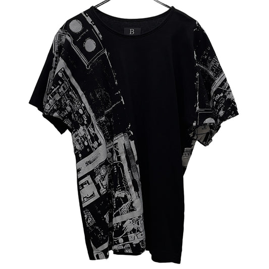 Japanese Brand 19SS Print Kimono Sleeve T-Shirt Size 2