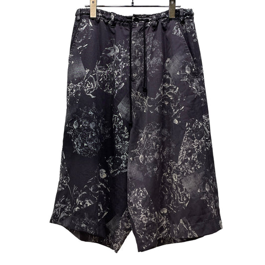 Yohji Yamamoto 18SS Flower Print Sarouel Shorts Size 1