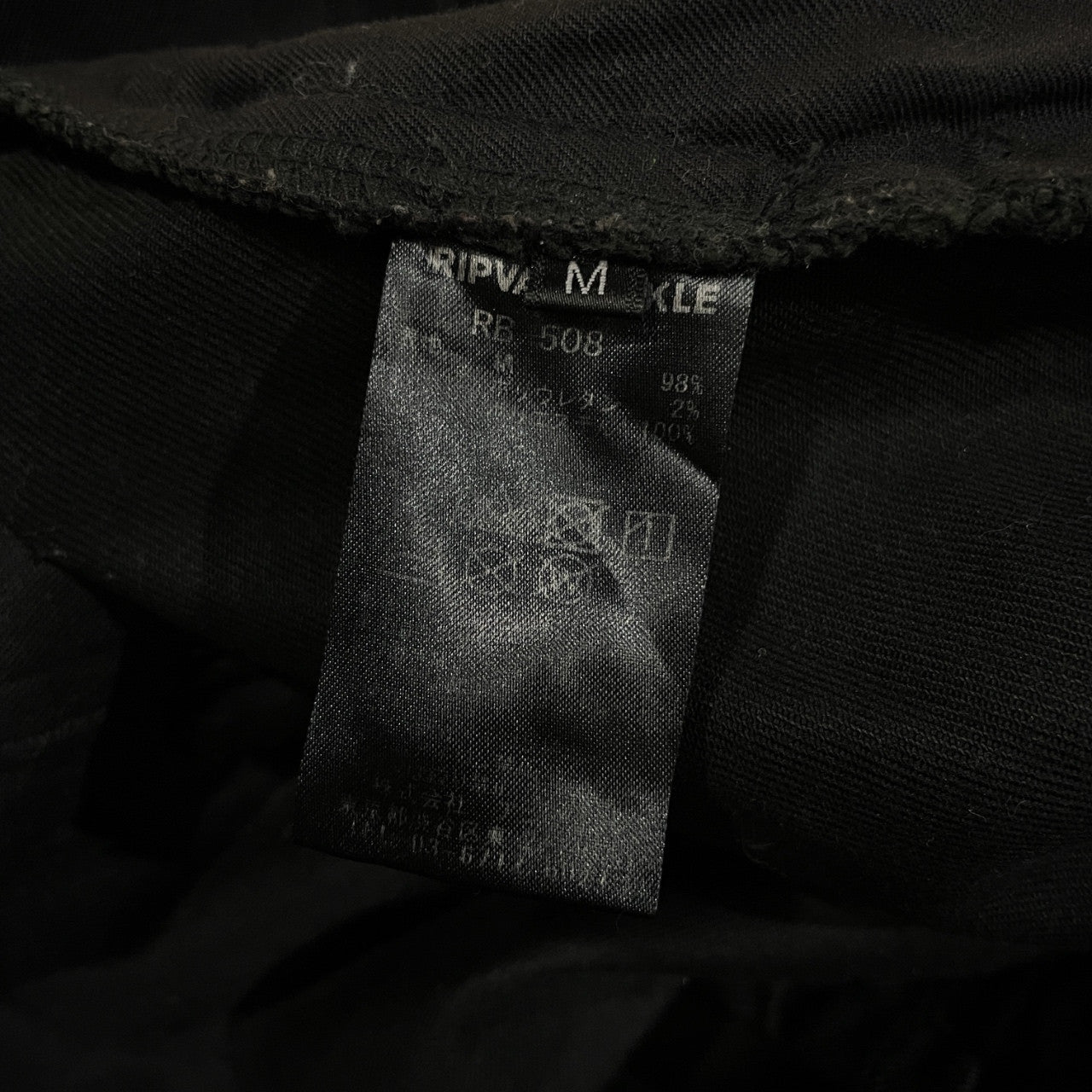 RIP VAN WINKLE 23AW Cross Tapered Rib Pants Black Size M