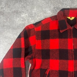 Yorke sportswear 50s-60s Buffalo Check Jacket Red Size XL