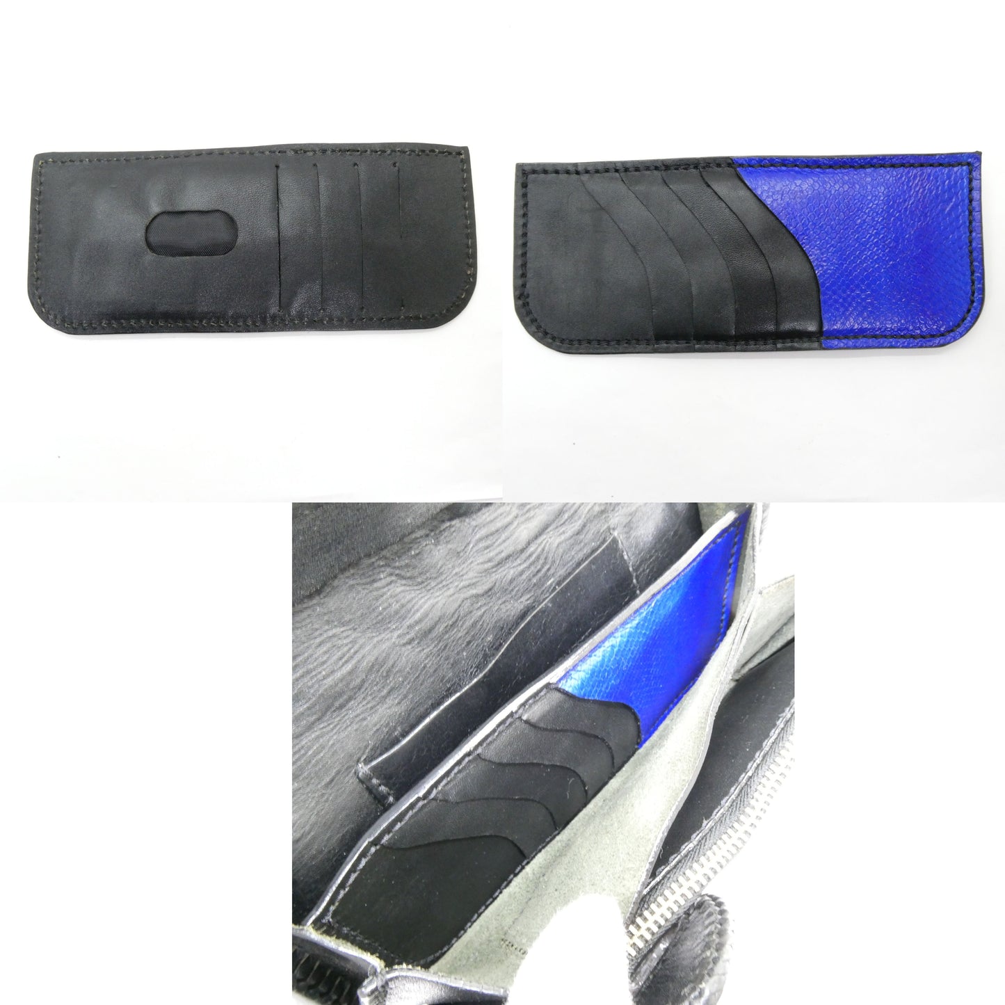 AVI SILVERS The Slayer Blue Python Long Wallet Size ONE SIZE