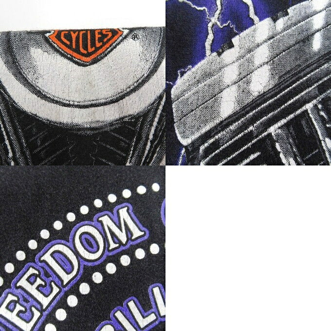 HARLEY DAVIDSON 90s Thunder & Lightning T-Shirt Size S-M