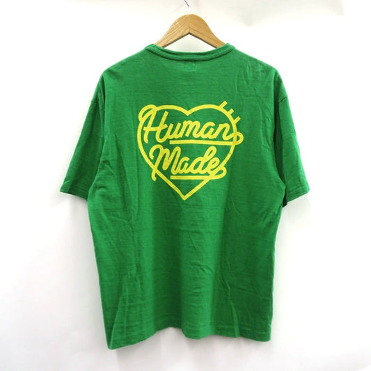 HUMAN MADE Color Short Sleeve T-Shirt Green Size XL