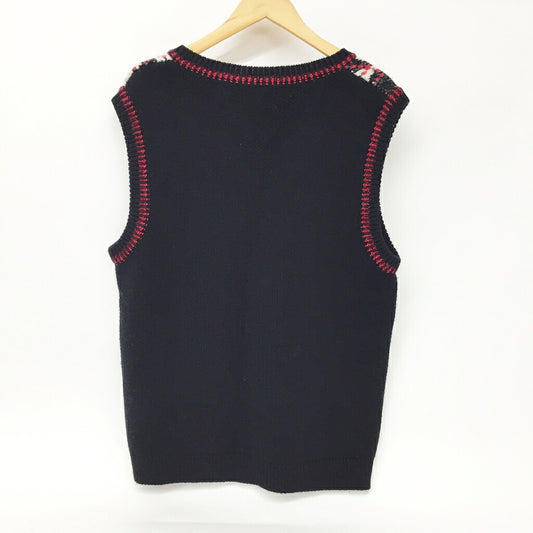Marine Serre Knit Vest Black Red White Size S