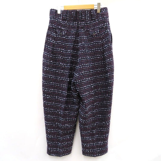 NEZU YOHINTEN Fancy Tweed Tango Pants Navy Purple Size 1