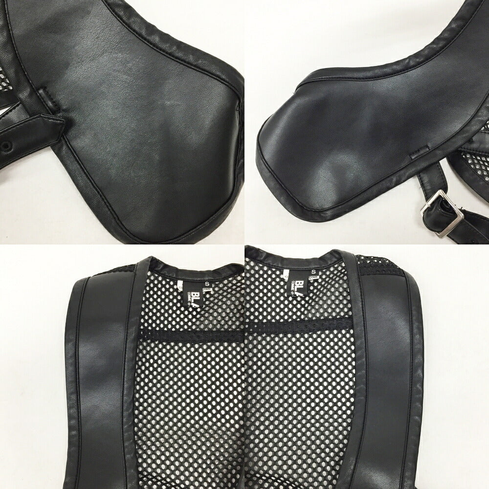 BLACK COMME des GARCONS Eco-Leather Vest Black Size S