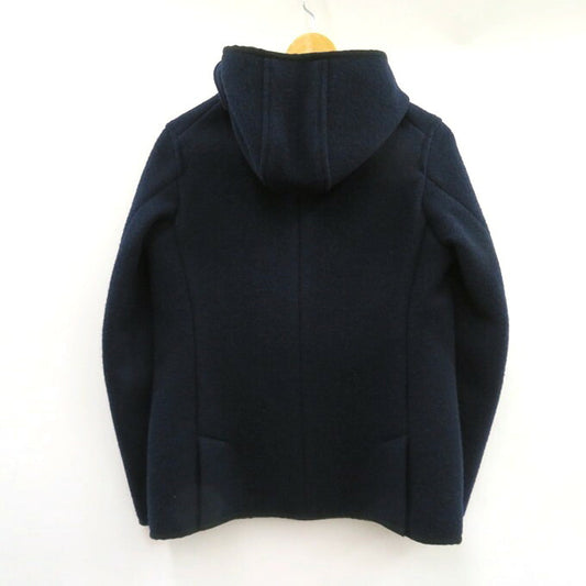 DANTON Wool Mossa Hooded Double Coat Blue