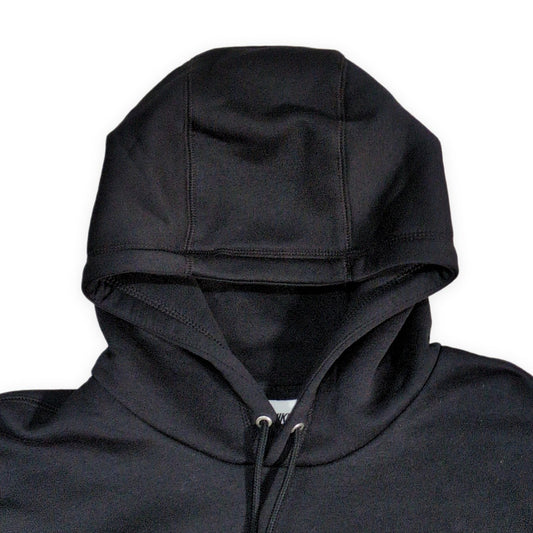 NIKE Club Fleece Pullover Logo Hoodie Black Size XL