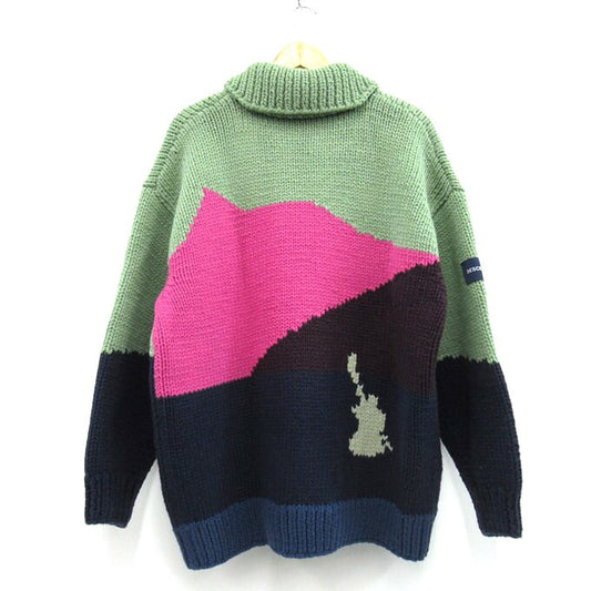DESCENDANT 24AW DAWN Cowichan Sweater Multi Size 2