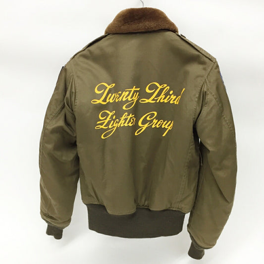 BUZZ RICKSON'S B-10 23rd Fighter Group Flight Jacket Size 34