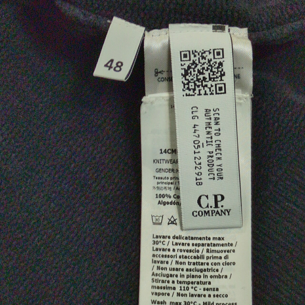 C.P. Company Crewneck Lens Knit Sweater Total Size 48