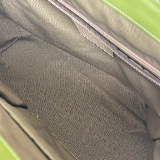 COACH Signature Soho Turnlock Canvas Bag Green Size ONE SIZE