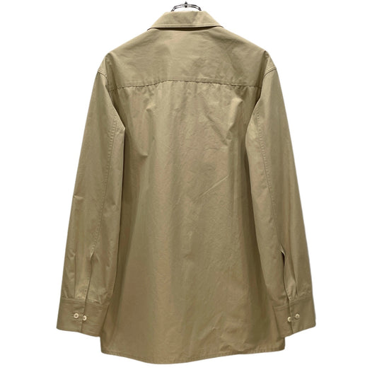 Jil Sander 23SS Beige Cotton Broadcloth Box Shirt Size M