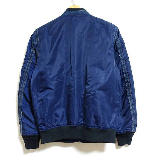 DIESEL Denim Paneled Blouson Navy Size S